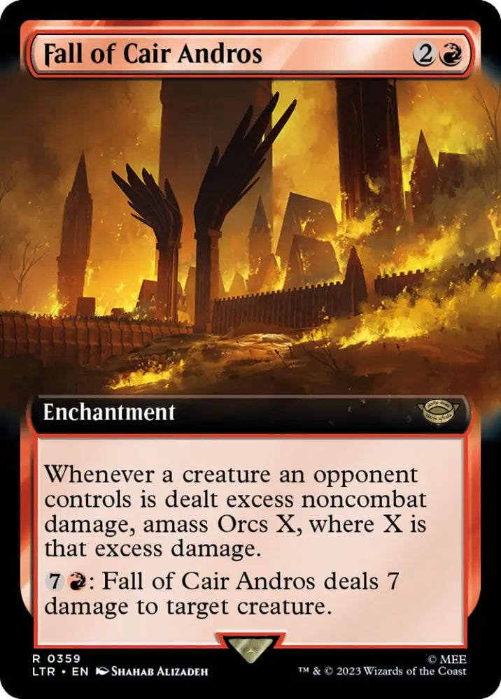 Fall of Cair Andros (Extended Art) [The Lord of the Rings: Tales of Middle-Earth] - MTG Single