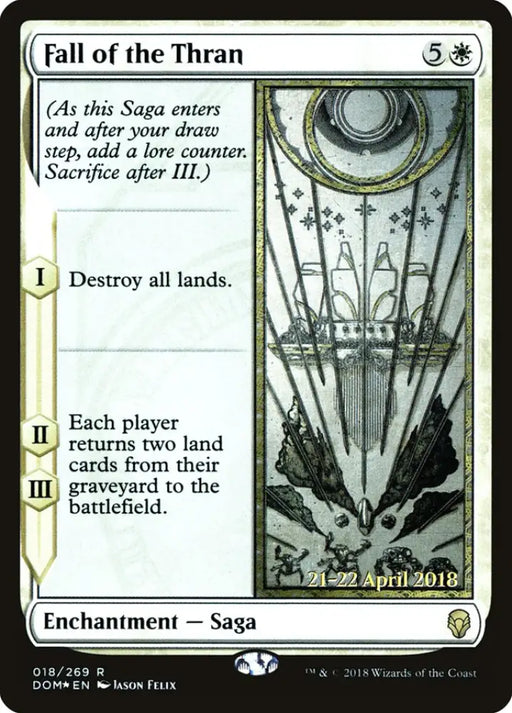 Fall of the Thran [Dominaria Prerelease Promos] - MTG Single