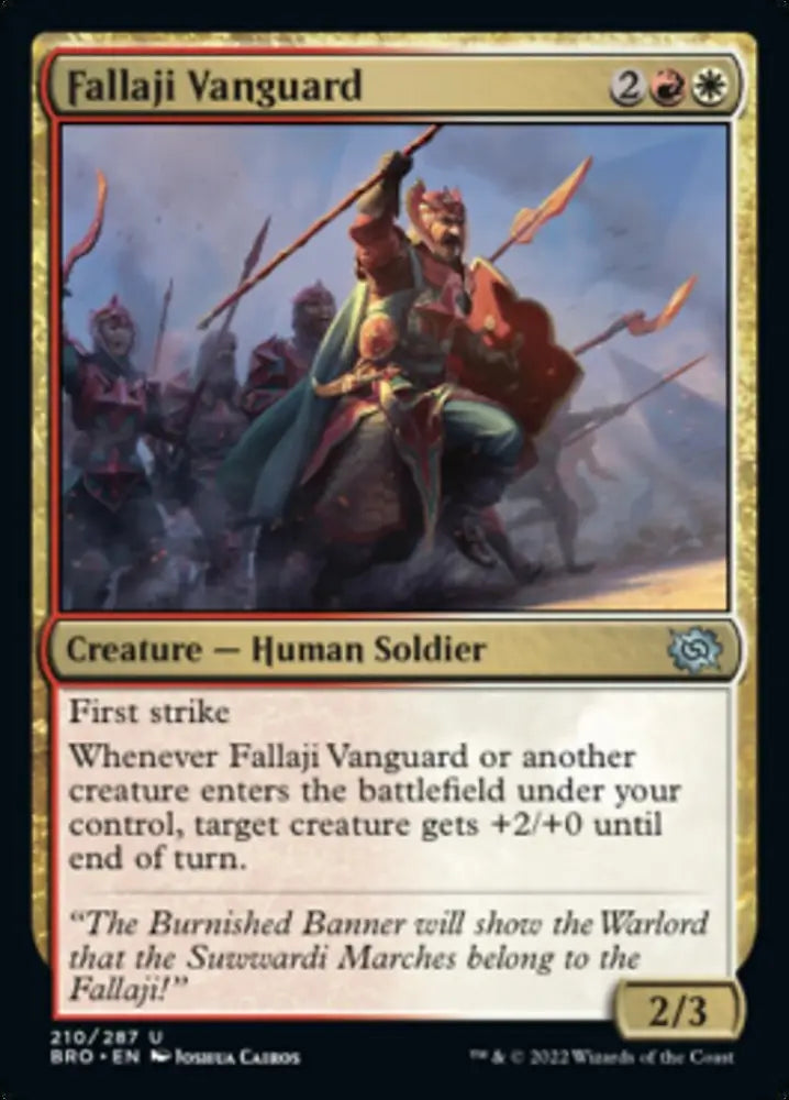 Fallaji Vanguard [The Brothers’ War] - MTG Single