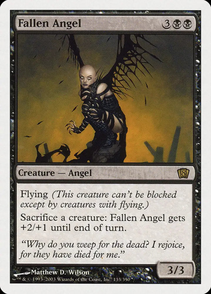 Fallen Angel (133) [Eighth Edition] - MTG Single