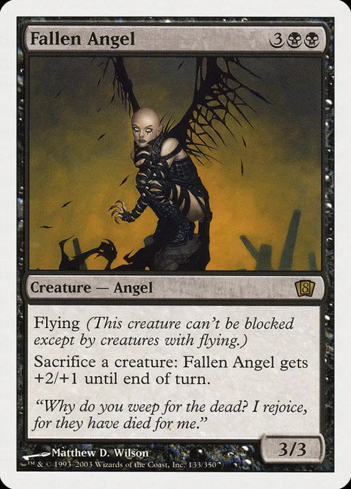 Fallen Angel (133) [Eighth Edition] - MTG Single