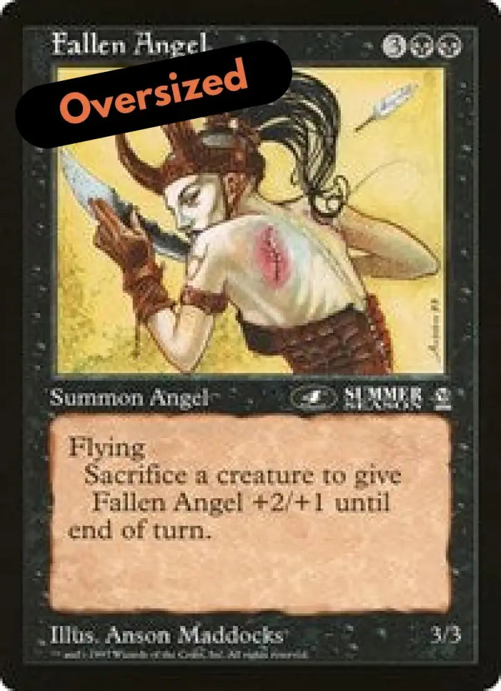 Fallen Angel (4th Place) (Oversized) [Oversize Cards] - MTG Single
