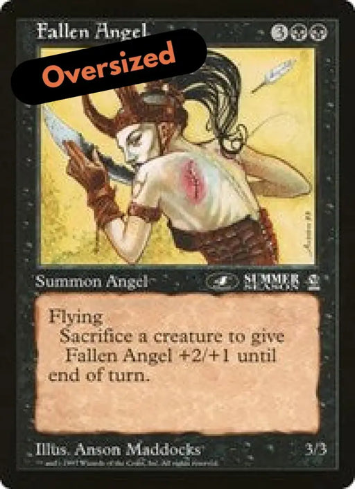 Fallen Angel (4th Place) (Oversized) [Oversize Cards] - MTG Single