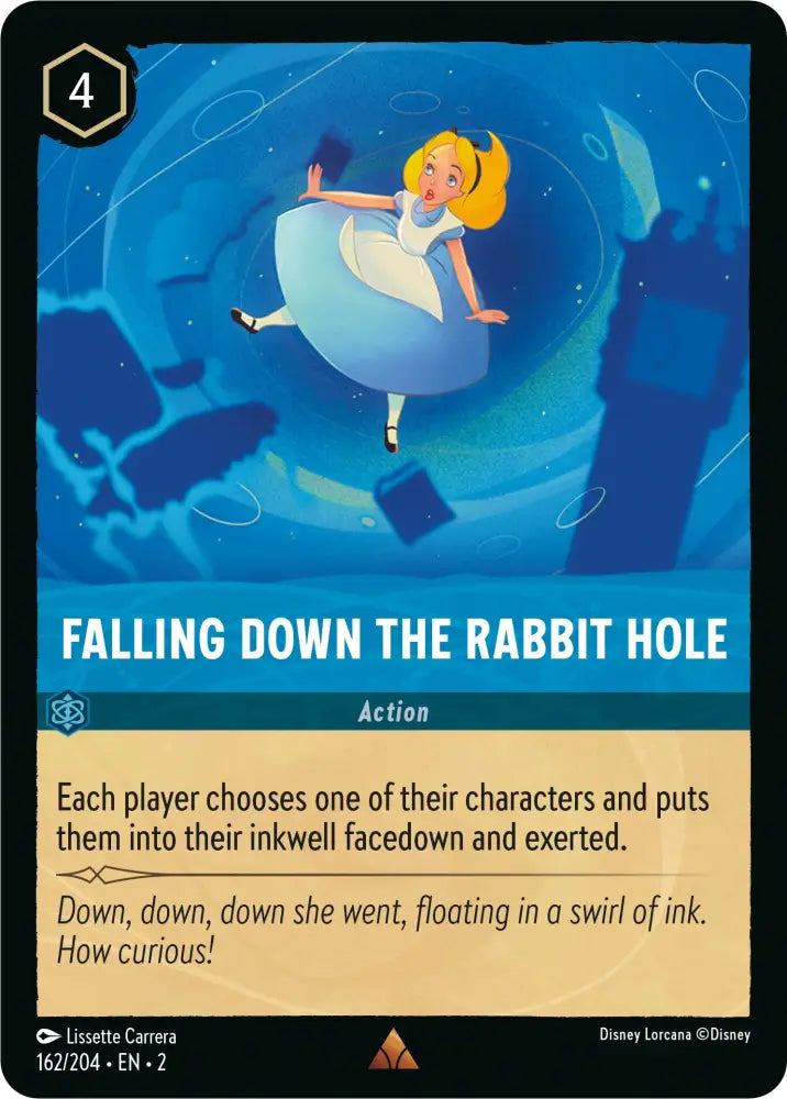 Falling Down the Rabbit Hole (162/204) [Rise of the Floodborn] - Lorcana Single