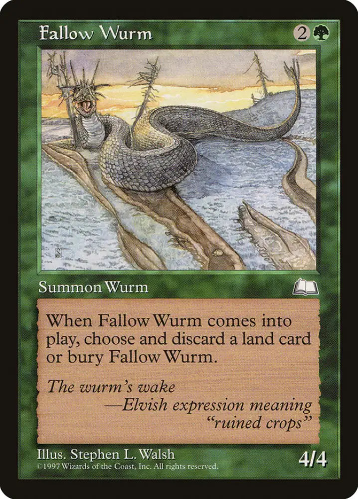 Fallow Wurm [Weatherlight] - MTG Single