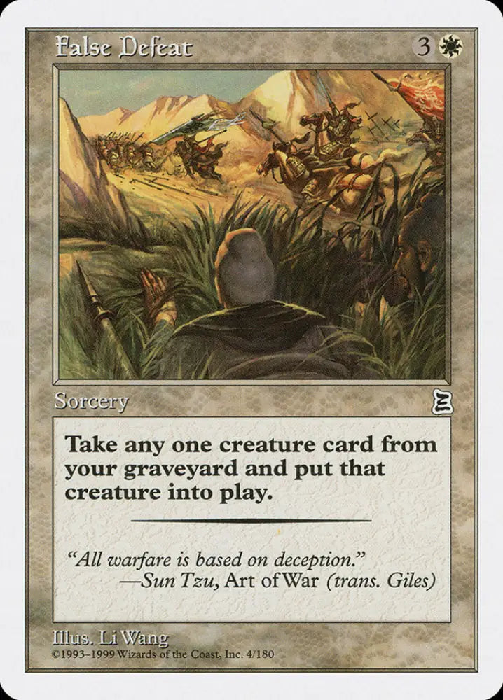 False Defeat [Portal Three Kingdoms] - MTG Single