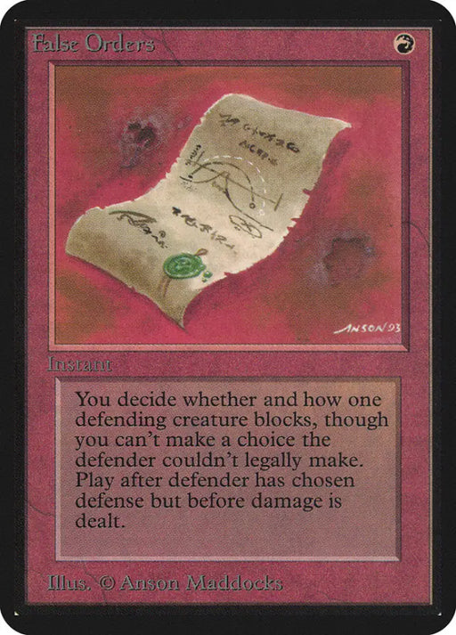 False Orders [Alpha Edition] - MTG Single