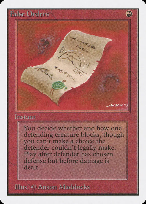 False Orders [Unlimited Edition] - MTG Single