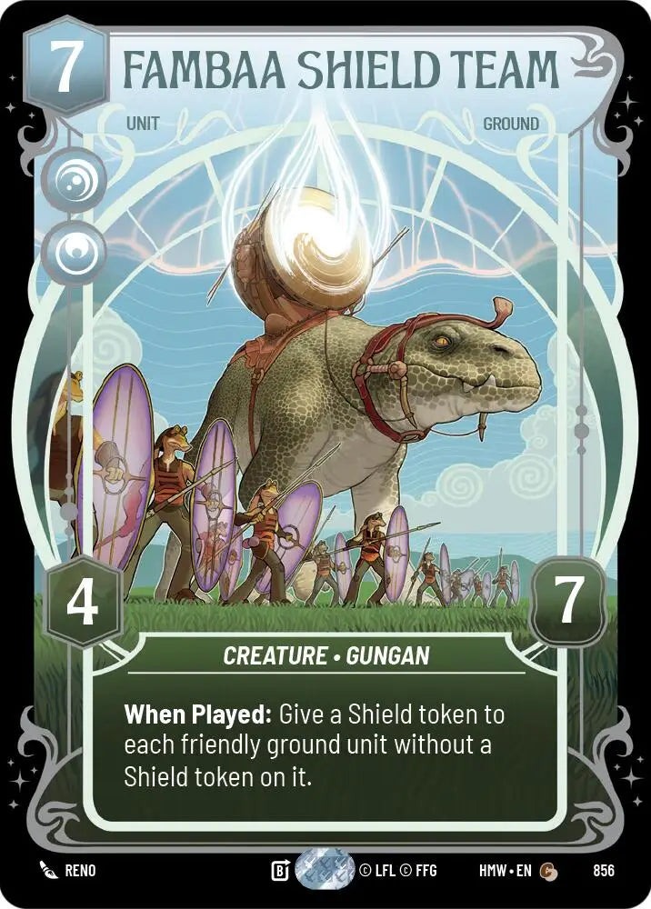 Fambaa Shield Team (Prestige Foil) (856) [Homeworlds]