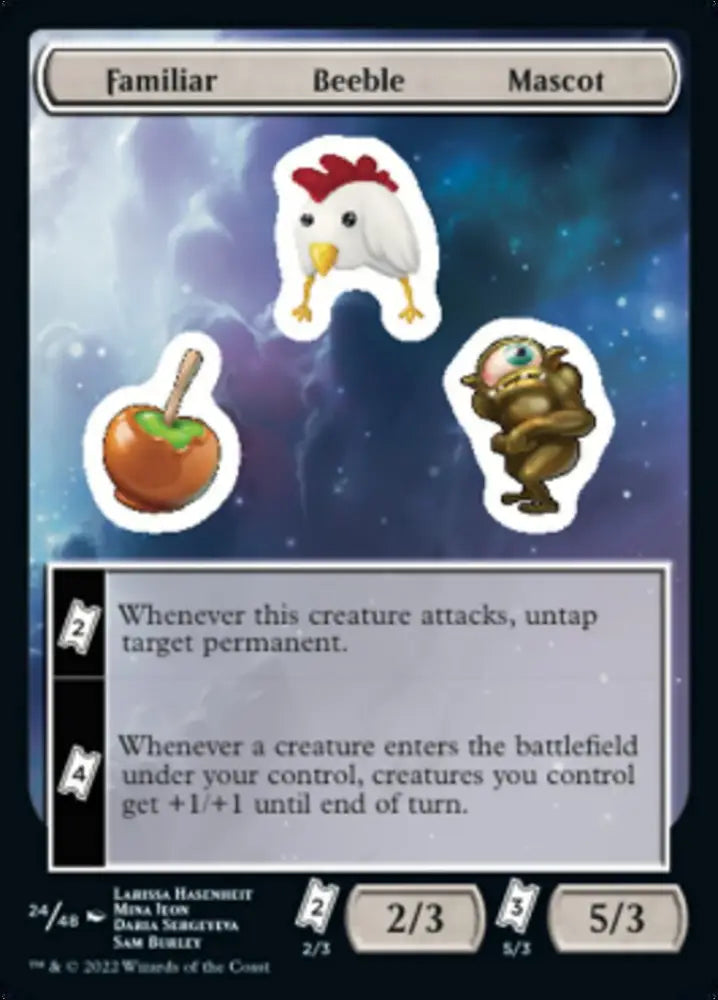 Familiar Beeble Mascot [Unfinity Stickers] - MTG Single