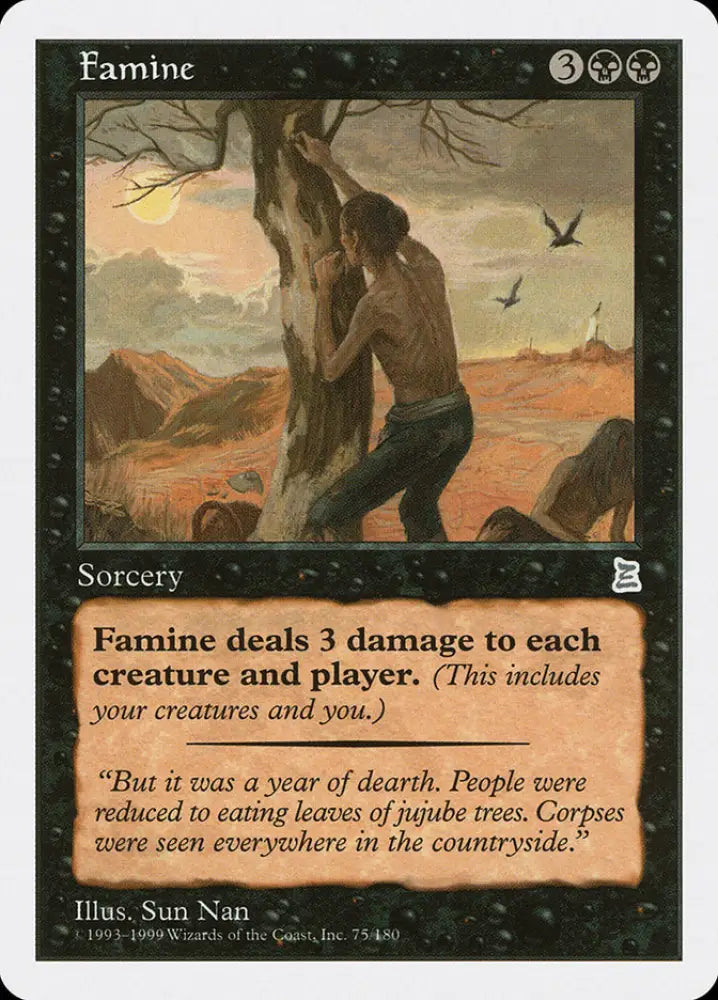 Famine [Portal Three Kingdoms] - MTG Single