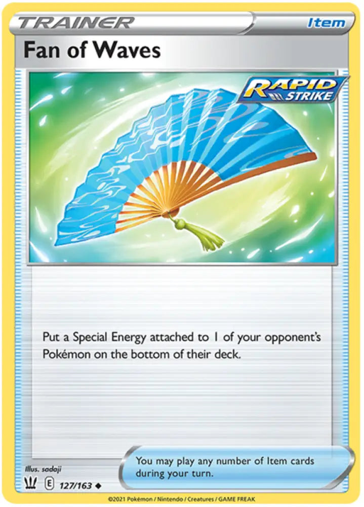 Fan of Waves (127/163) [Sword & Shield: Battle Styles] - Pokemon Single