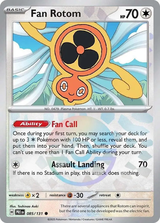 Fan Rotom (085/131) (Poke Ball Pattern) [Scarlet & Violet: Prismatic Evolutions] - Pokemon Single