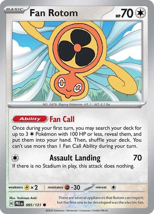 Fan Rotom (085/131) [Scarlet & Violet: Prismatic Evolutions] - Pokemon Single
