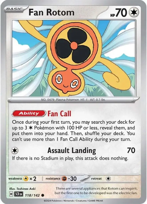 Fan Rotom (118/142) [Scarlet & Violet: Stellar Crown] - Pokemon Single