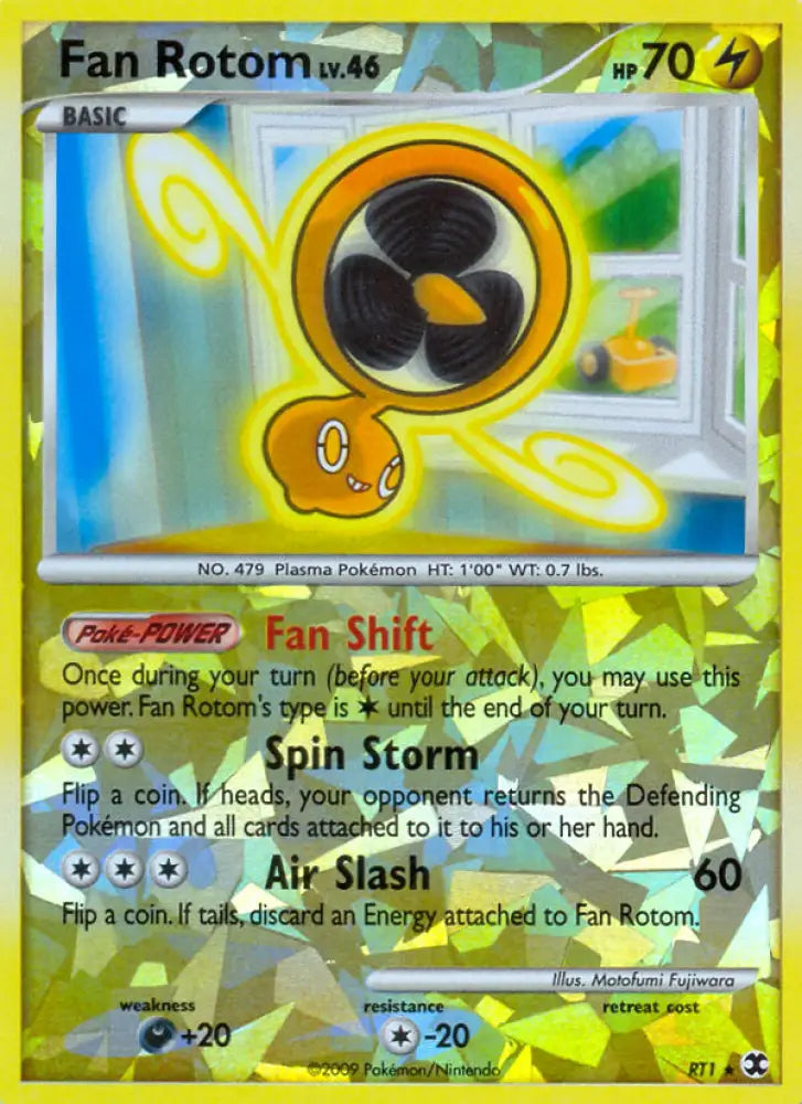 Fan Rotom (RT1) [Platinum: Rising Rivals] - Pokemon Single