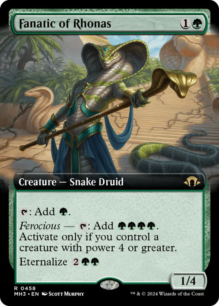 Fanatic of Rhonas (Extended Art) [Modern Horizons 3] - MTG Single