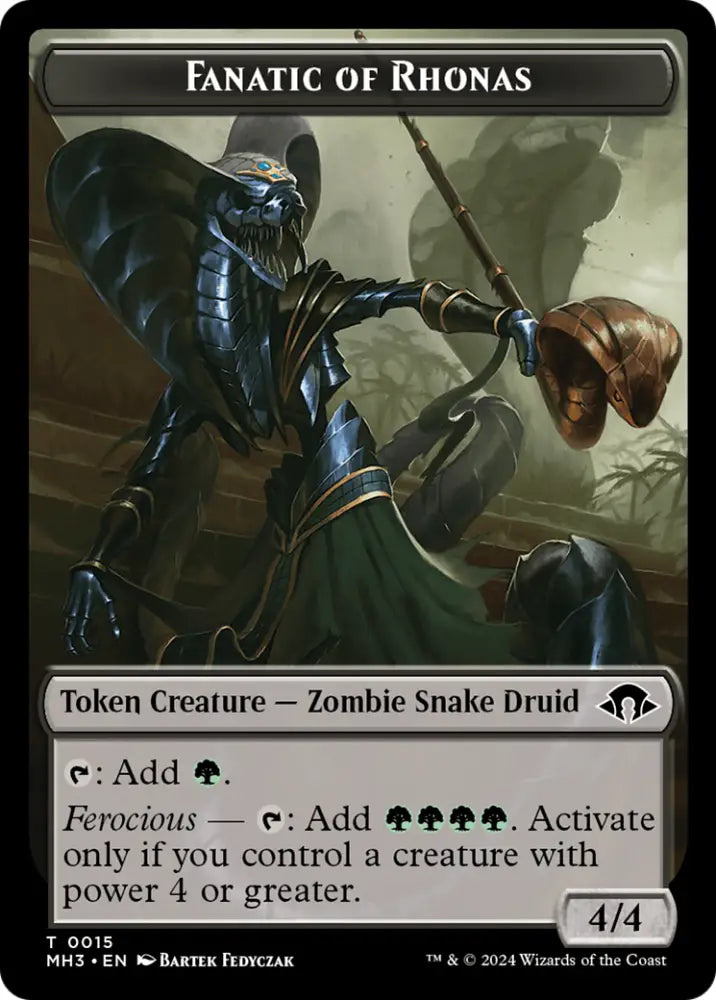 Fanatic of Rhonas Token [Modern Horizons 3 Tokens] - MTG Single