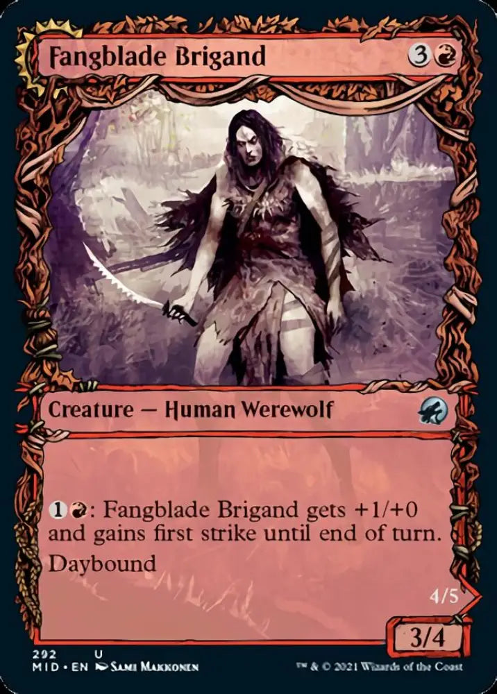 Fangblade Brigand // Fangblade Eviscerator (Showcase Equinox) [Innistrad: Midnight Hunt] - MTG Single