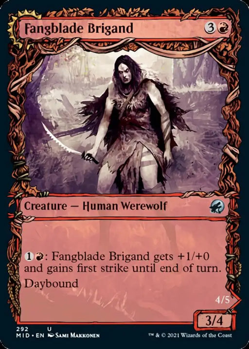 Fangblade Brigand // Fangblade Eviscerator (Showcase Equinox) [Innistrad: Midnight Hunt] - MTG Single