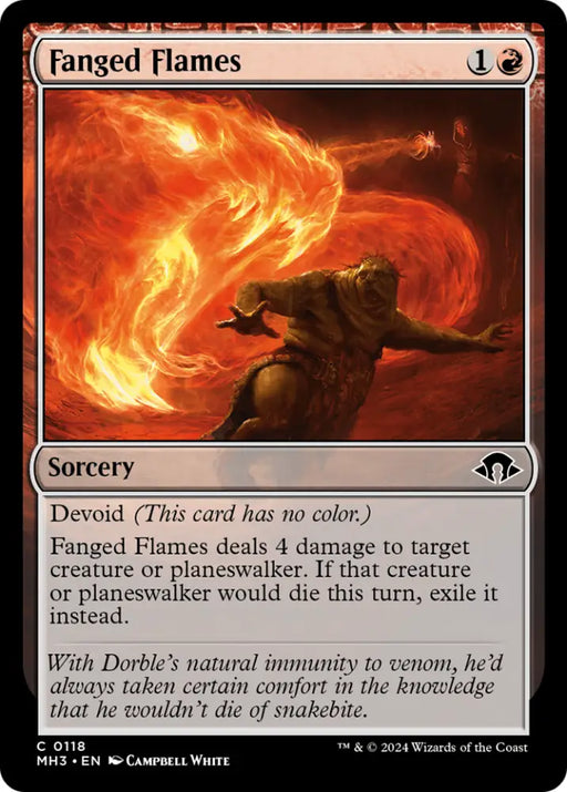 Fanged Flames [Modern Horizons 3] - MTG Single