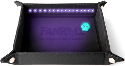 FanRoll - Blacklight Dice Tray d20 Black - Accessoire