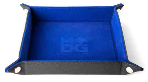 FanRoll Fold Up Dice Velvet Tray Leather Blue - Accessoire