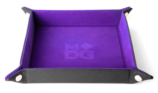 FanRoll Fold Up Dice Velvet Tray Leather Purple - Accessoire