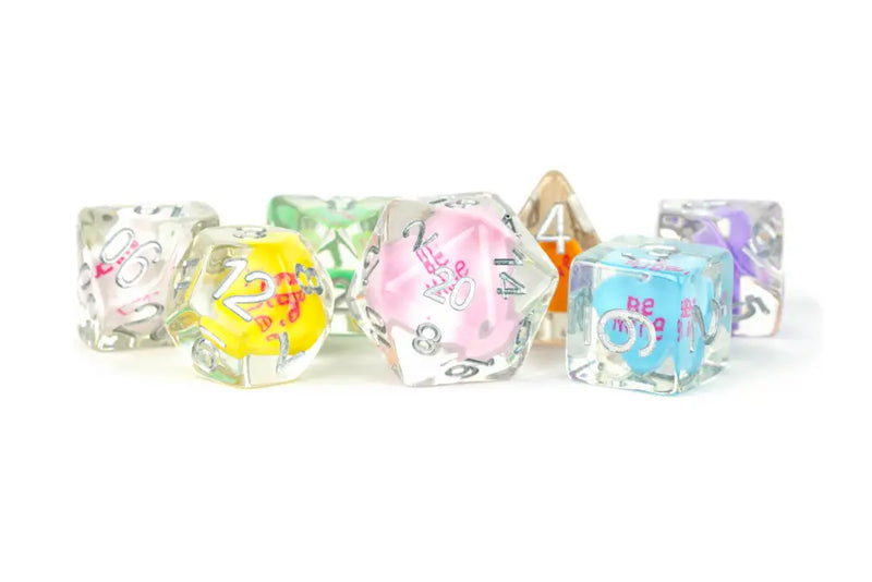 FanRoll: Resin 7 Dice Set Love Inclusion 16mm - Accessoire