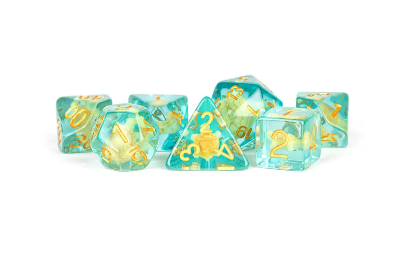 FanRoll: Resin 7 Dice Set Turtle Inclusion 16mm - Accessoire