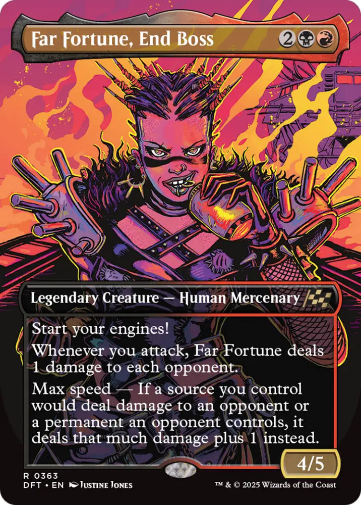 Far fortune End Boss (Borderless) [Aetherdrift] - MTG Single