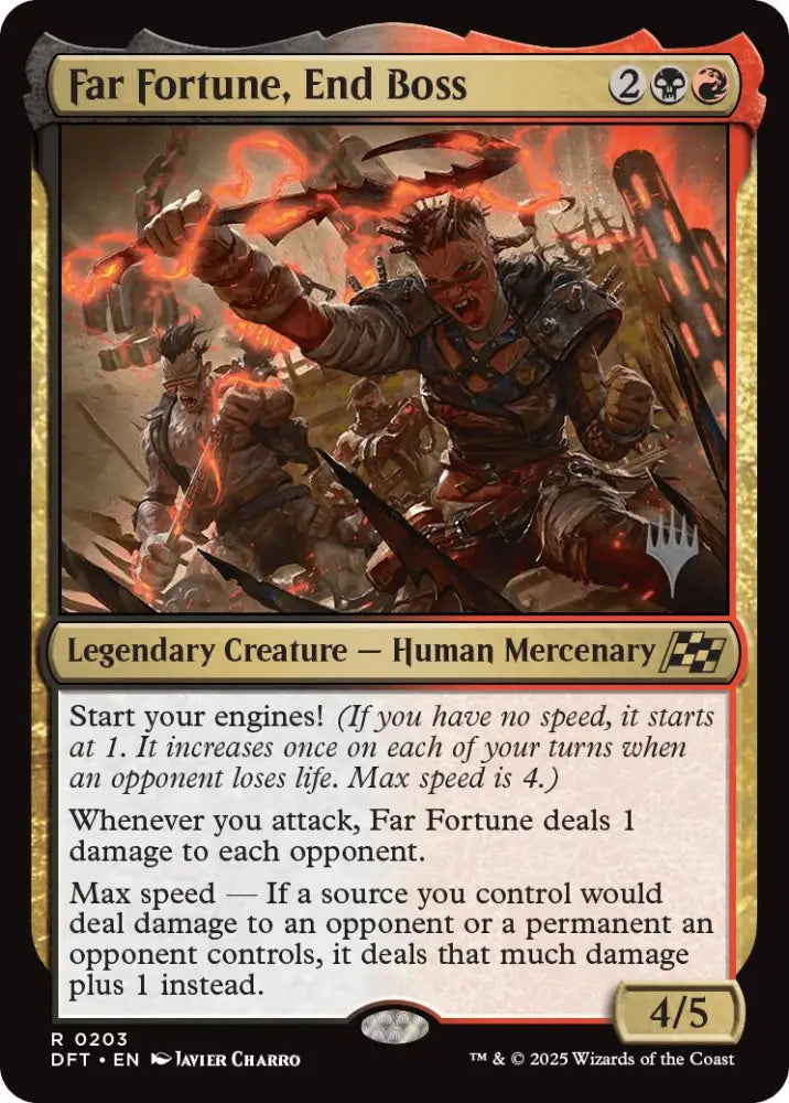 Far fortune End Boss (Promo Pack) [Aetherdrift Promos] - MTG Single