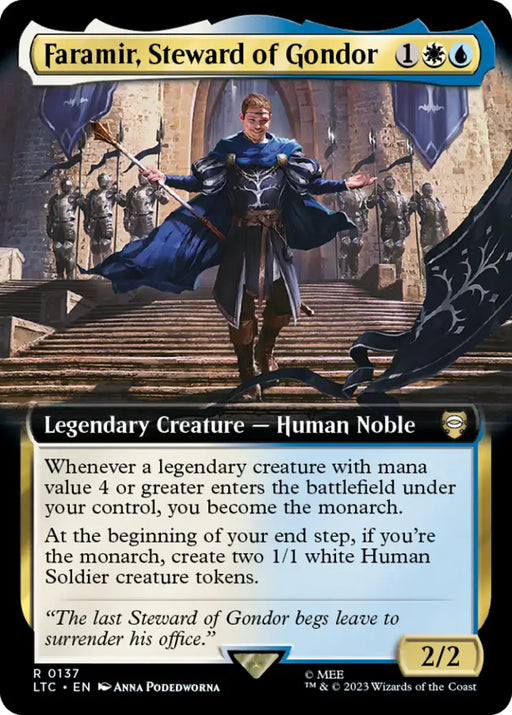 Faramir Steward of Gondor (Extended Art) [The Lord of the Rings: Tales of Middle-Earth Commander] - MTG Single