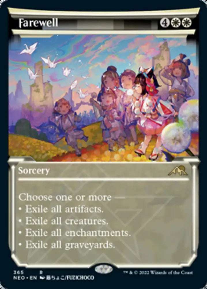 Farewell (Showcase Soft Glow) [Kamigawa: Neon Dynasty] - MTG Single
