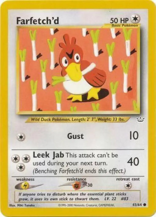 Farfetch’d (43/64) [Neo Revelation Unlimited] - Pokemon Single