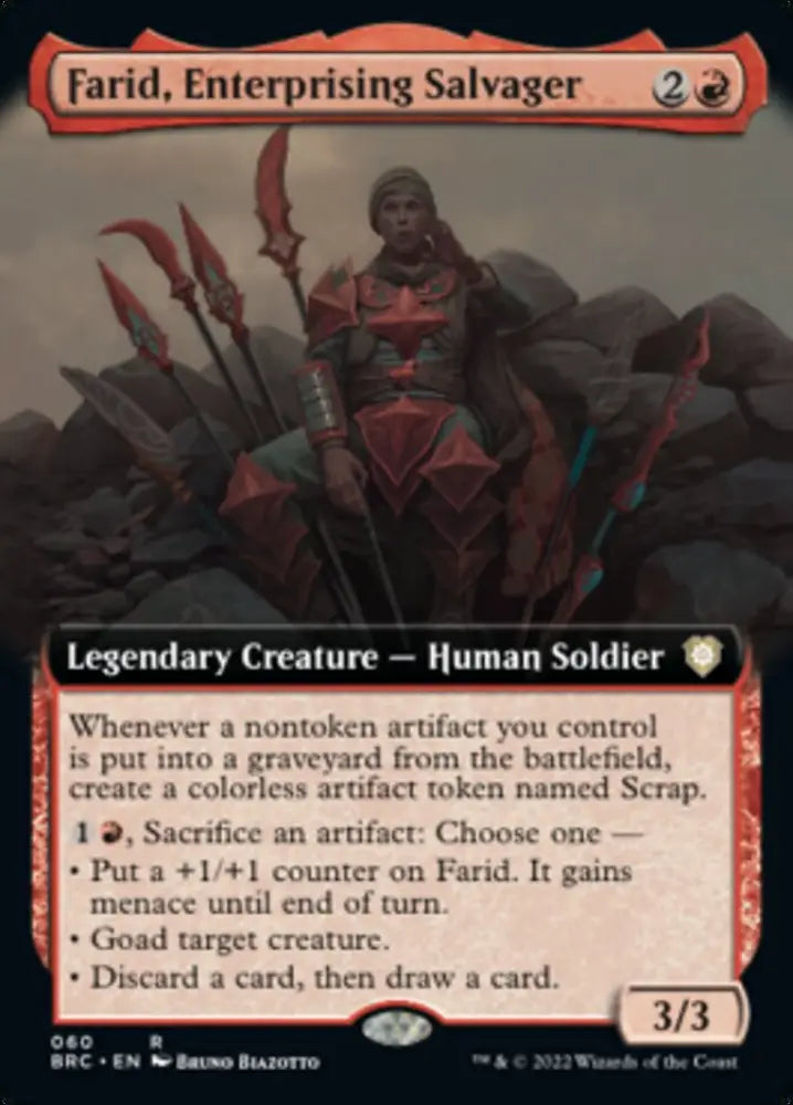Farid Enterprising Salvager (Extended Art) [The Brothers’ War Commander] - MTG Single