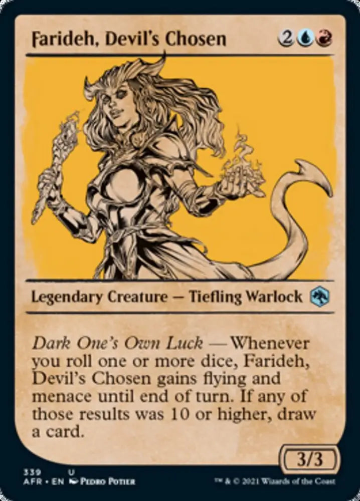 Farideh Devil’s Chosen (Showcase) [Dungeons & Dragons: Adventures in the Forgotten Realms] - MTG Single