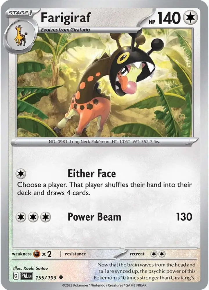 Farigiraf (155/193) [Scarlet & Violet: Paldea Evolved] - Pokemon Single