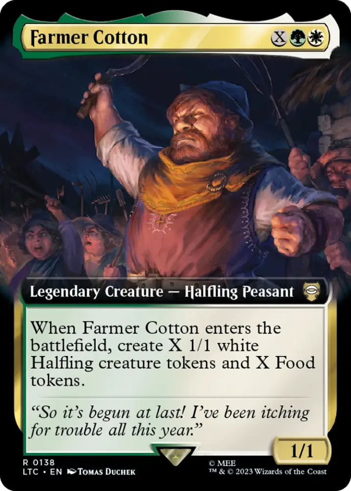 Farmer Cotton (Extended Art) [The Lord of the Rings: Tales of Middle-Earth Commander] - MTG Single