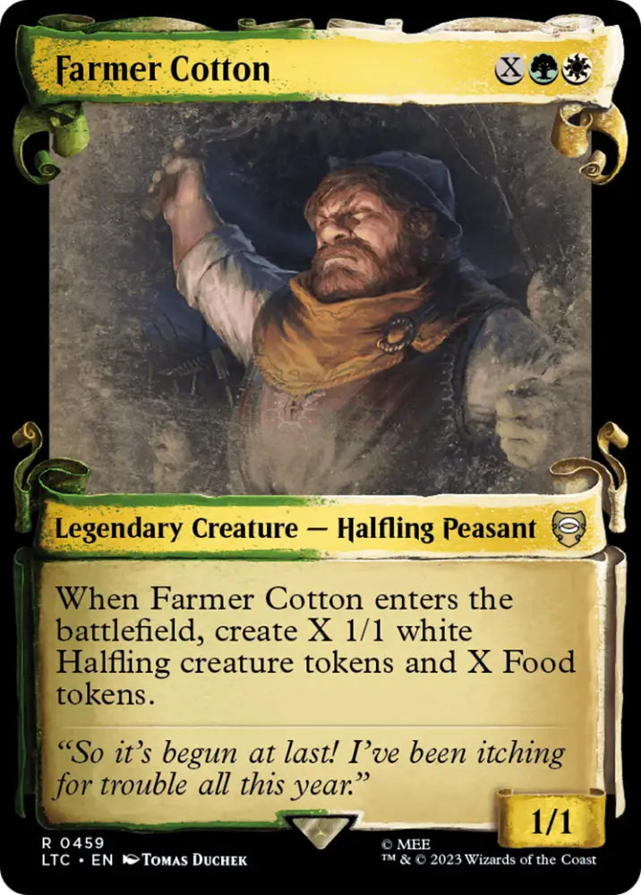 Farmer Cotton [The Lord of the Rings: Tales of Middle-Earth Commander Showcase Scrolls] - MTG Single