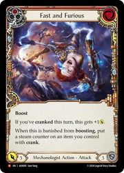 Fast and Furious (Red) [AIO009] (Armory Deck: Dash) Rainbow Foil - Flesh And Blood Single