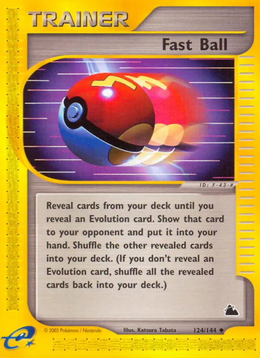 Fast Ball (124/144) [Skyridge] - Pokemon Single