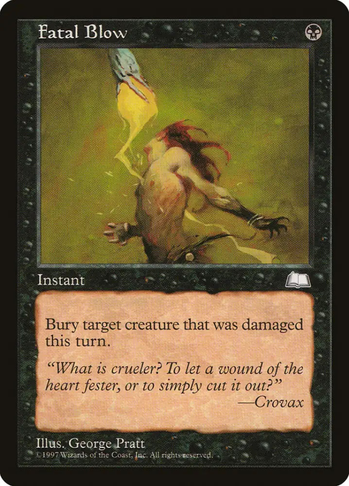 Fatal Blow [Weatherlight] - MTG Single