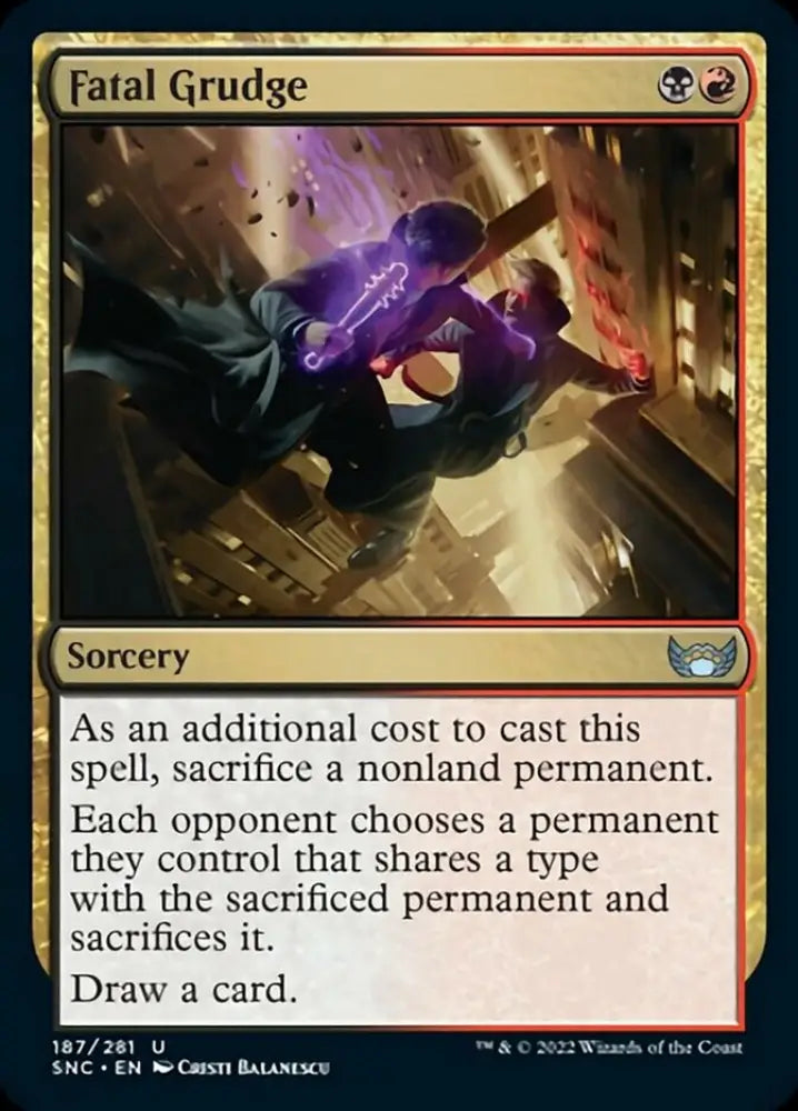 Fatal Grudge [Streets of New Capenna] - MTG Single