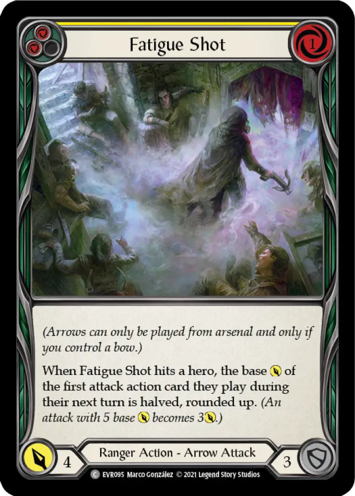 Fatigue Shot (Yellow) [Everfest] 1st Edition Rainbow Foil - Flesh And Blood Single