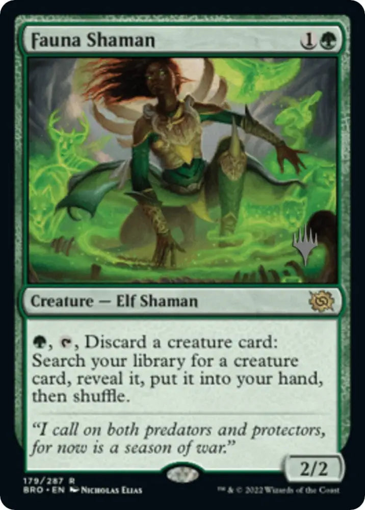 Fauna Shaman (Promo Pack) [The Brothers’ War Promos] - MTG Single