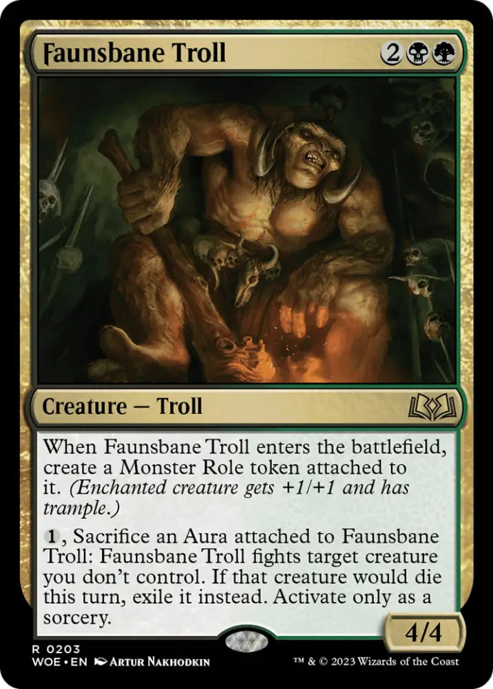 Faunsbane Troll [Wilds of Eldraine] - MTG Single