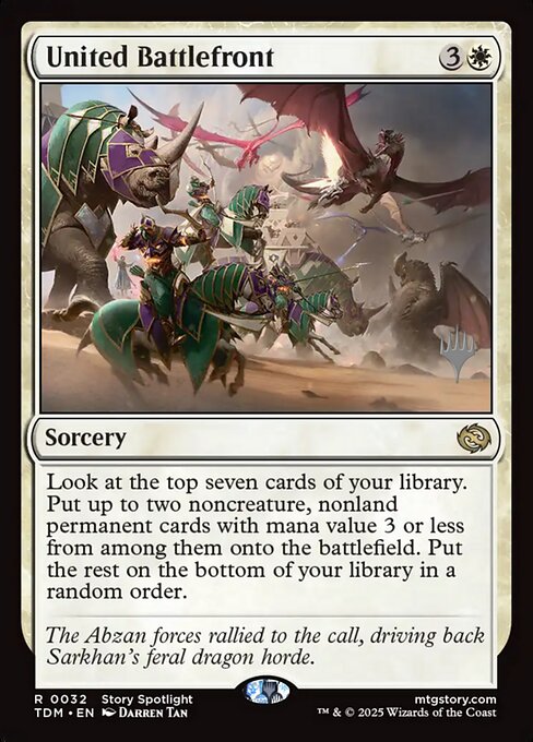 United Battlefront (32p) [Tarkir: Dragonstorm Promos]