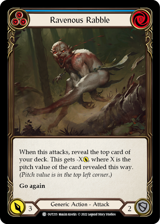 Ravenous Rabble (Blue) [Outsiders]