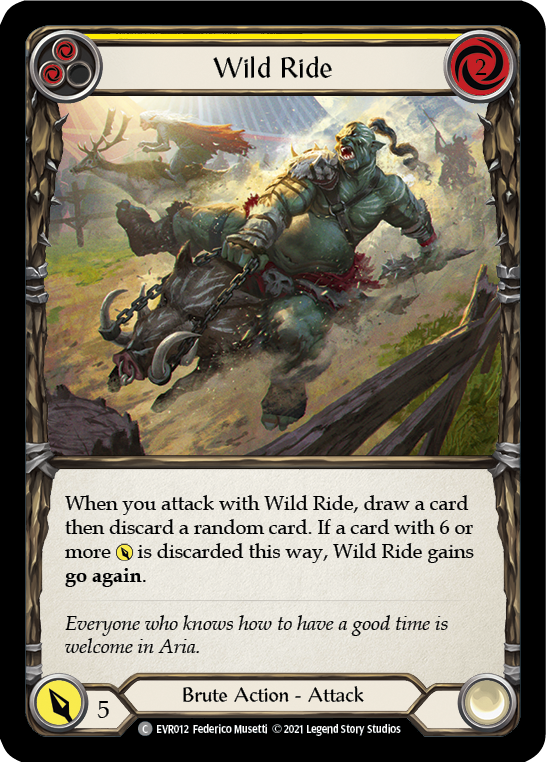 Wild Ride (Yellow) [Everfest] 1st Edition Rainbow Foil